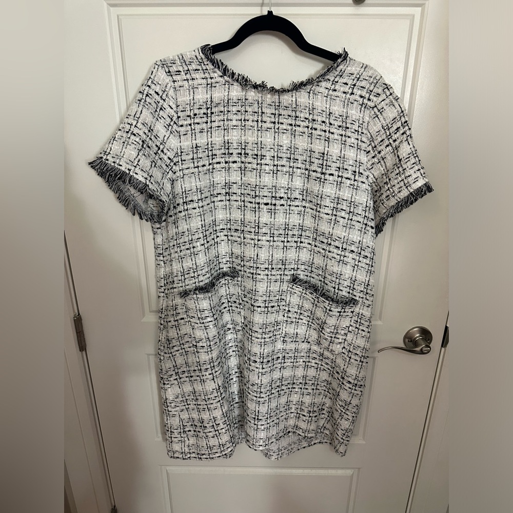 tweed dress with pockets